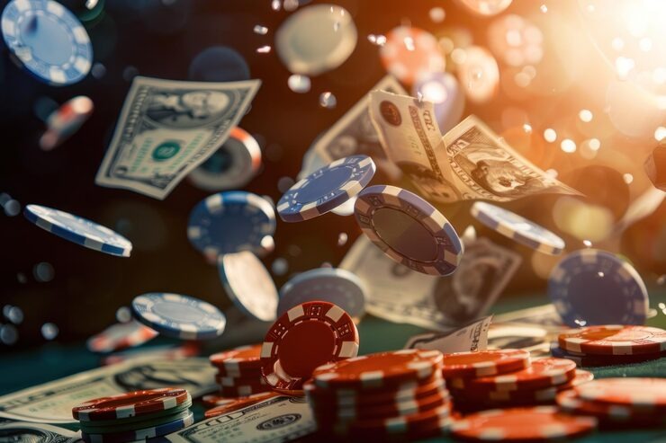 Live casino table with professional dealers on bintangbandar